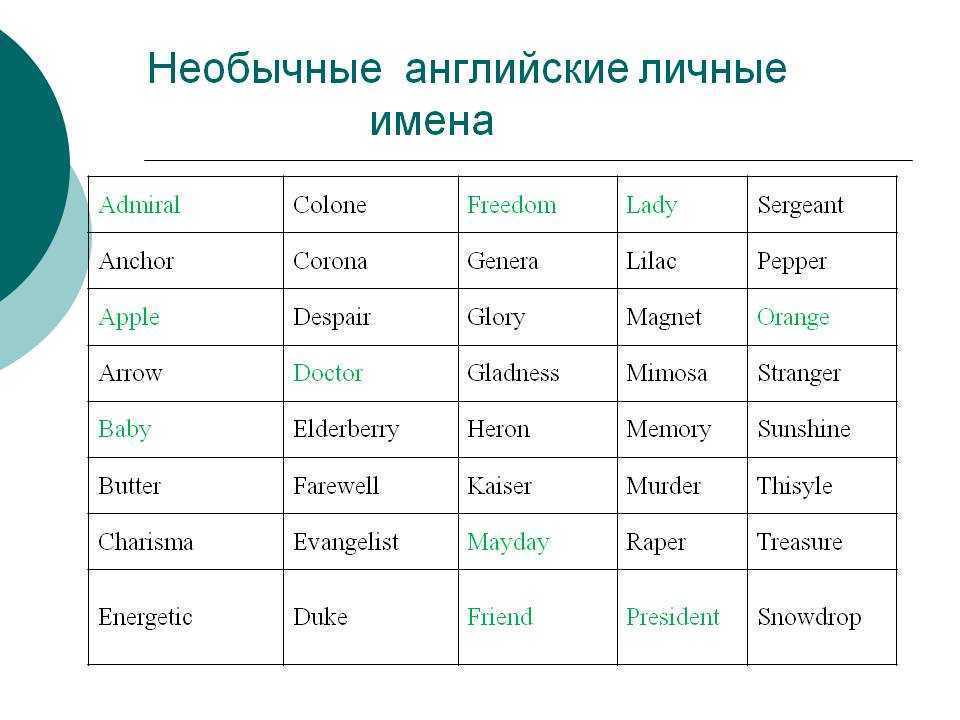 Популярные английские имена и фамилии (и как они устроены)
