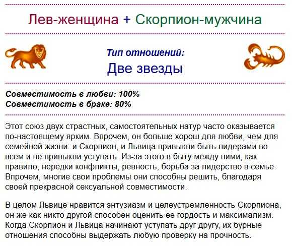 Рак и скорпион совместимость